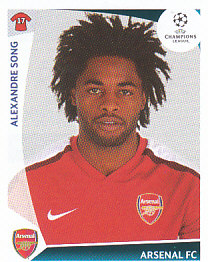 Alexandre Song Arsenal samolepka UEFA Champions League 2009/10 #493